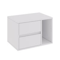 NACHTTISCH Vimogo Weiß 50 x 34 cm mit 2 Schubladen - Weiß, Holzwerkstoff (50/34/34cm) - Vicco