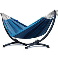 HÄNGEMATTE mit Gestell Metal Potenza - Blau, Metall (98/110/250cm) - Potenza