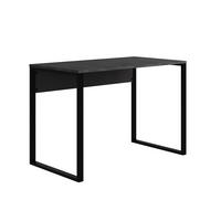 SCHREIBTISCH Inna Retro-Grau, Grauschwarz seidenmatt 100/60/75 cm - Multicolor/Schwarz, Holzwerkstoff/Metall (60/100/75cm) - Decortie