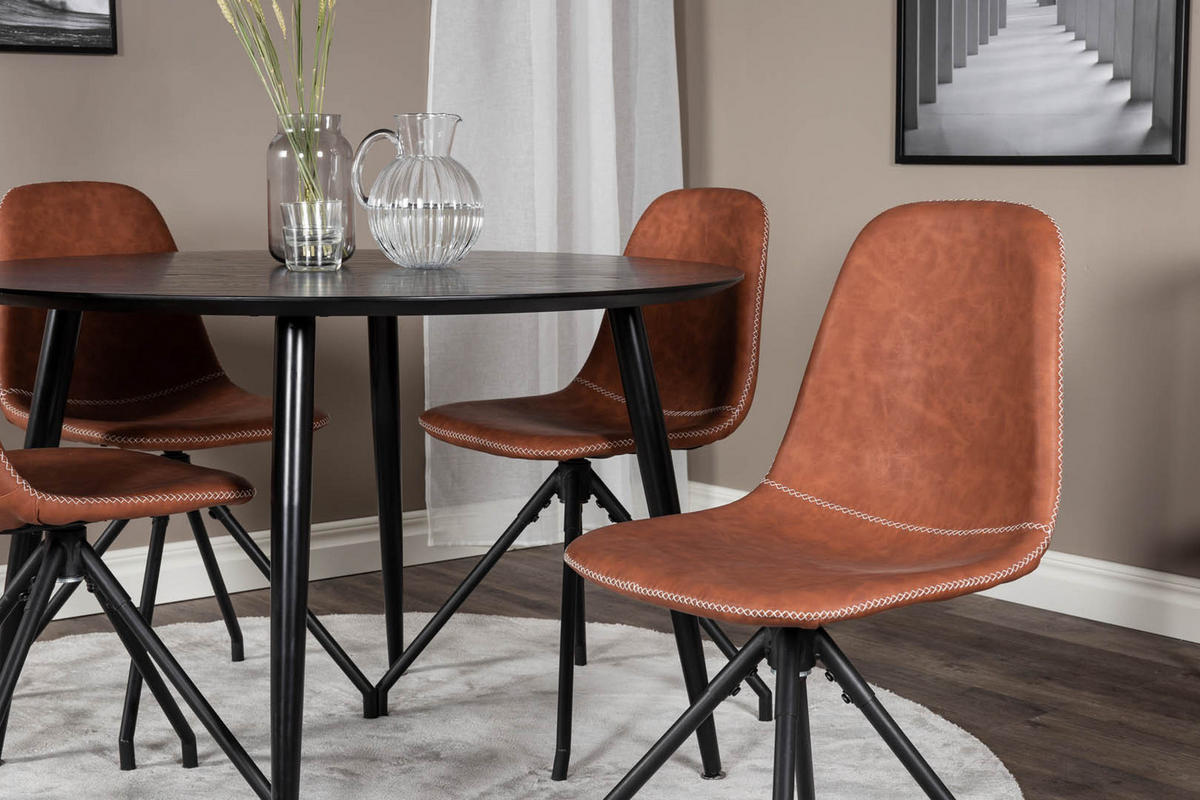 TISCHGRUPPE Braun - Braun, Holzwerkstoff (115/75/115cm) - ebuy24
