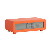 WECKER Berlin LCD with Charger - Orange - 8/4,5 cm - Orange, Kunststoff (8/4/8cm) - Karlsson