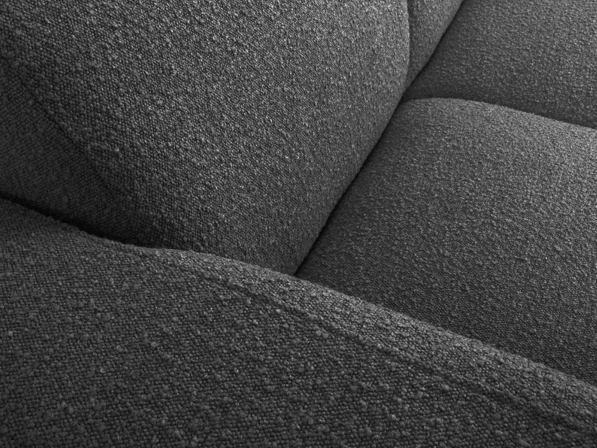 ECKSOFA links Molino aus Boucle dunkelgrau 6 Sitzplätze - Dunkelgrau, Textil (250/315cm) - Micadoni