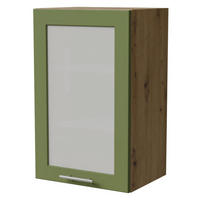 KÜCHENHÄNGESCHRANK Brerra W2S/45 Eiche Artisan / RAL 6025 farngrün Matt 45 / 32,5 / 72cm - Eiche Artisan/Grün, Holz/Holzwerkstoff (45/72/32.5cm) - Feldmann-Wohnen