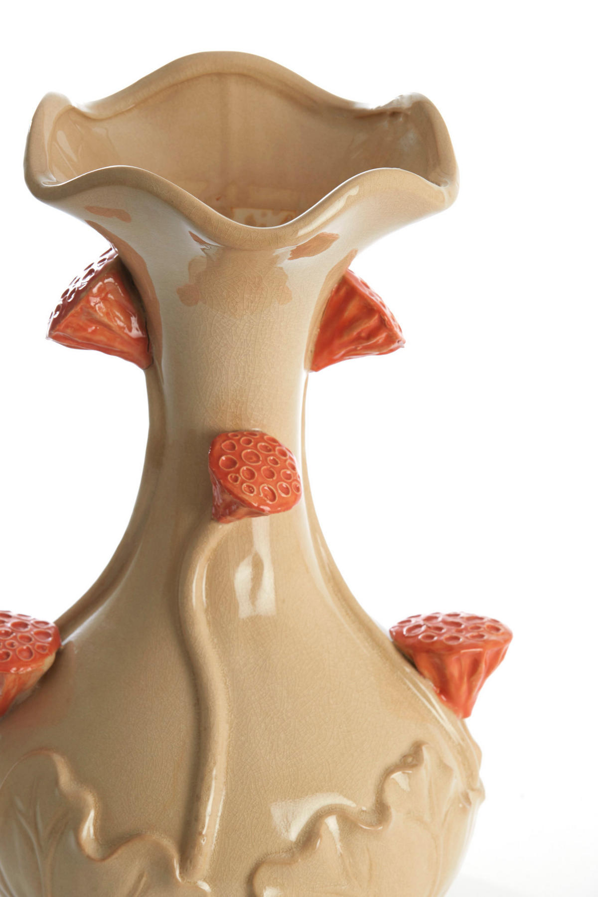 VASE Odali Weiß Ø24/40 cm - Weiß, Keramik (40cm) - Light & Living