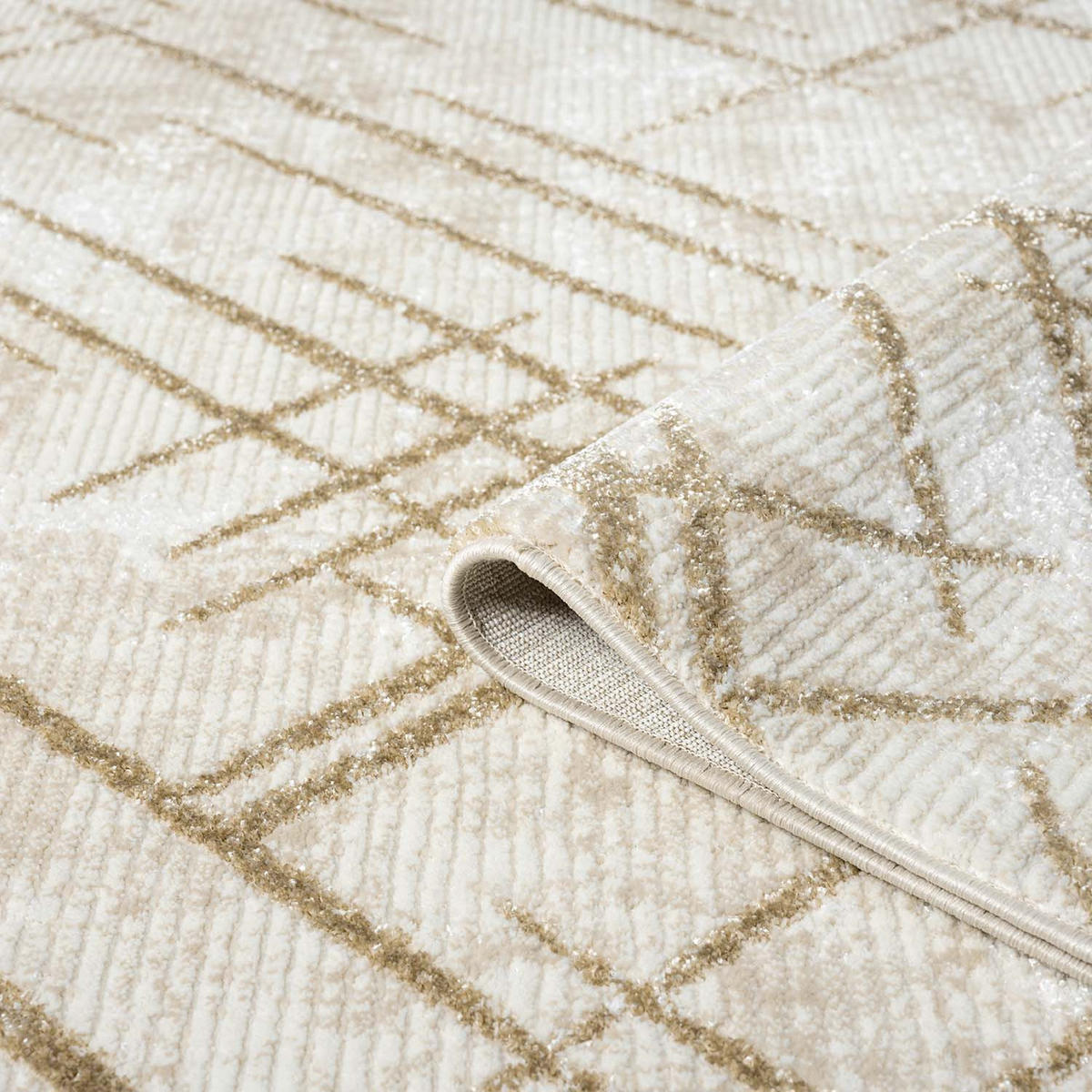 KURZFLOR-TEPPICH Antik 245 Creme 80x300 cm - Creme, Textil (80/300cm) - carpet city