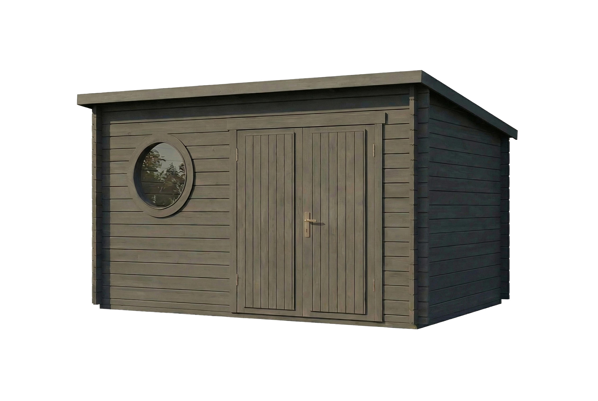 Alpholz Gartenhaus Grau 400x230x320 cm