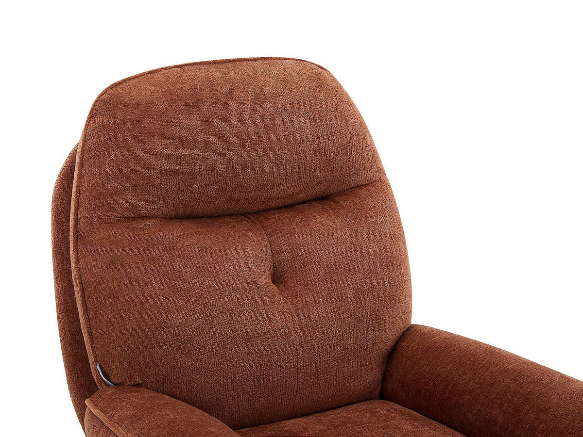 SESSEL mit gerader Rückenlehne - 1 Person - Stoff - Terracotta - - Terracotta, Textil (78/99/90cm) - Vente-Unique