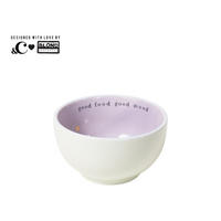 SCHALE Gutes Essen gute Laune in Gelb - 9cm - Gelb, Keramik (8.7/5.5/8.7cm) - Blond Amsterdam