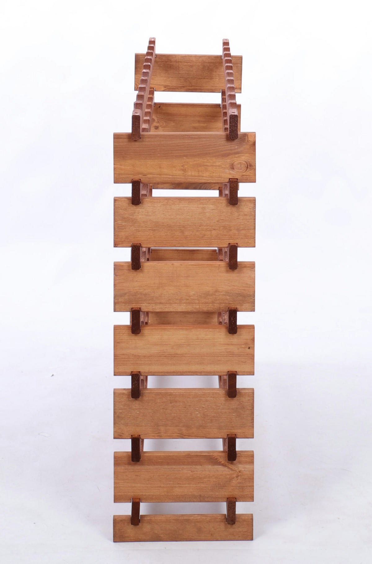 WEINREGAL VINOTECA FLEX PRO HxBxT 93x103x28cm 70 Flaschen auf 7 Ebene Braun geölt - Braun, Holz (103/93/28cm) - PROREGAL