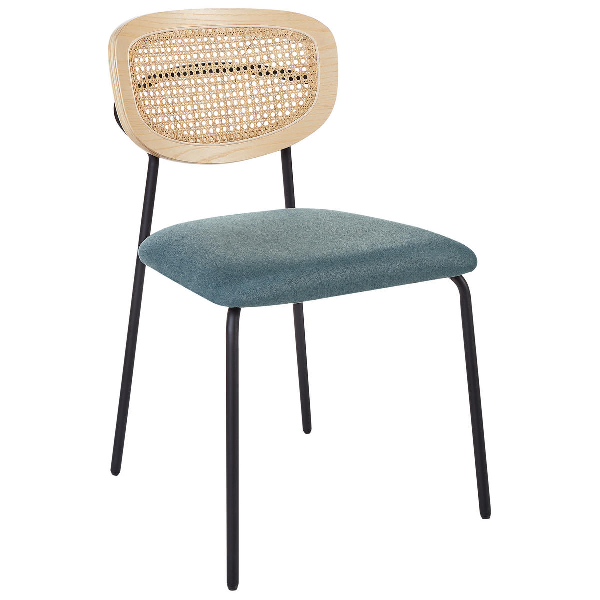 JÍDELNÍ ŽIDLE 2 ks sada Kov Modrozelená Mayetta - jadeitově zelená, kov (50/81/51cm) - Beliani