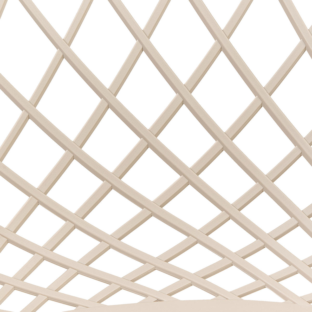 ESSZIMMERSTUHL 2er-Set Kunststoff Beige Canton II - Beige, Kunststoff/Metall (46/86/52cm) - Beliani