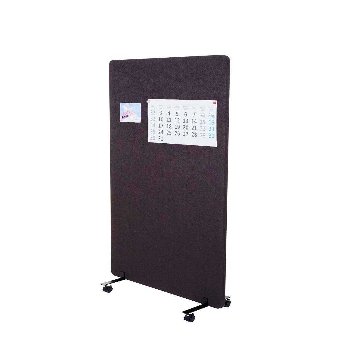 AKUSTIK-TRENNWAND Dunkelbraun - Dunkelbraun, Textil (80/127/39cm) - MCW