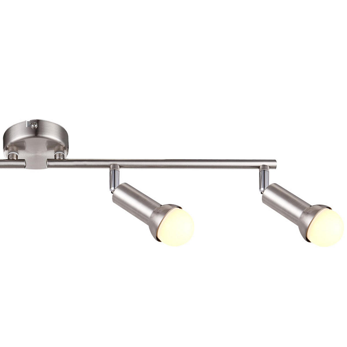 LED DECKENLEUCHTE KIMBERLY Silber matt Chrom - Silberfarben, Metall (60/8.5/19cm) - Globo Lighting