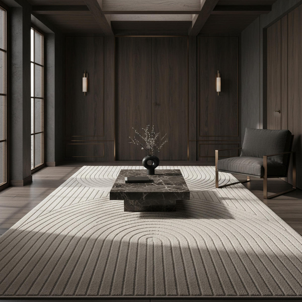 TEPPICH In-/Outdoor Kurzflor Skandi 3D-Design Polypropylen Balkon Creme Rechteckig 120x170 - Beige, Textil (120/170cm) - KADIMA DESIGN