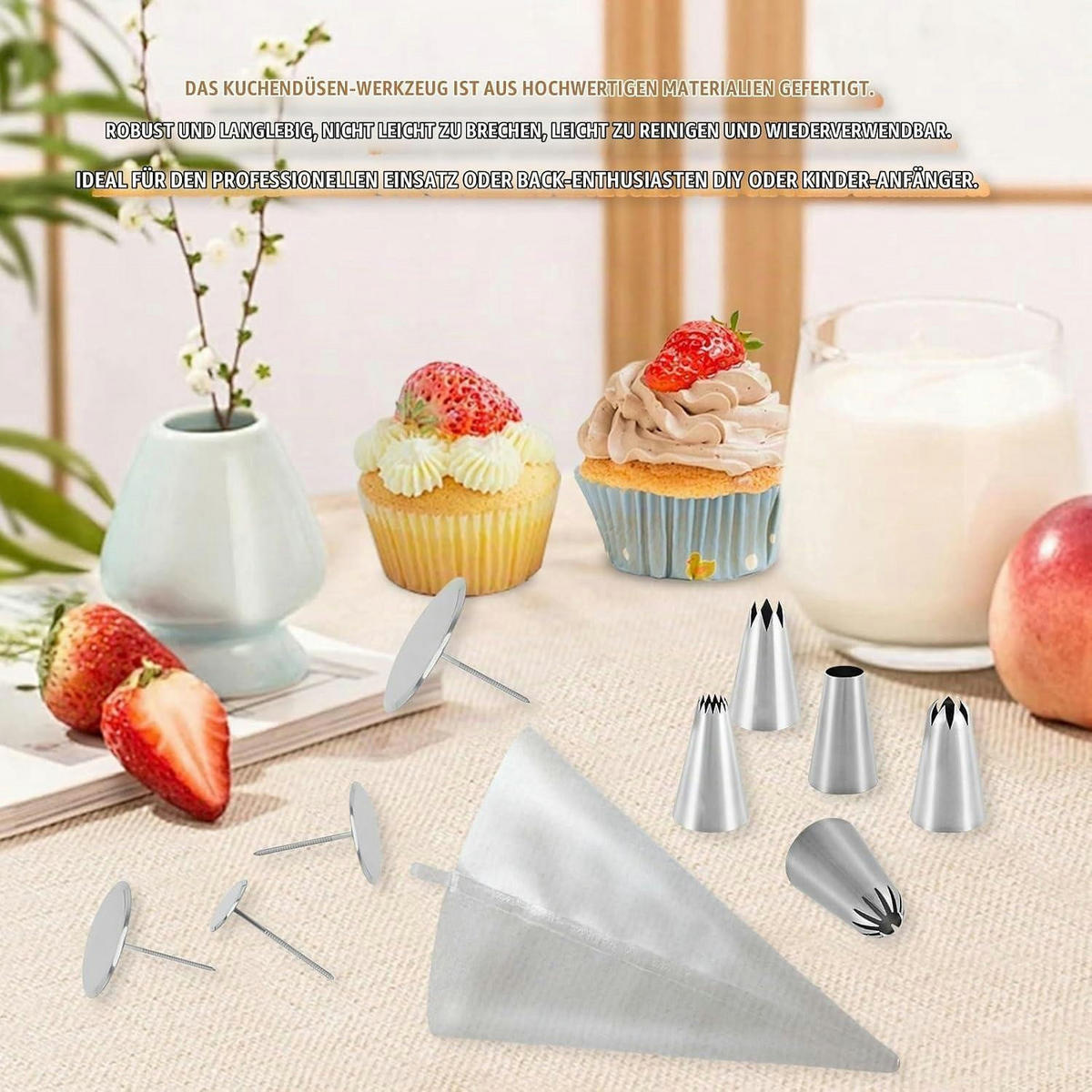 KUCHENDEKORATIONS-WERKZEUG-SET 10-teilig - Silberfarben, Metall (11.5/1/30.5cm)