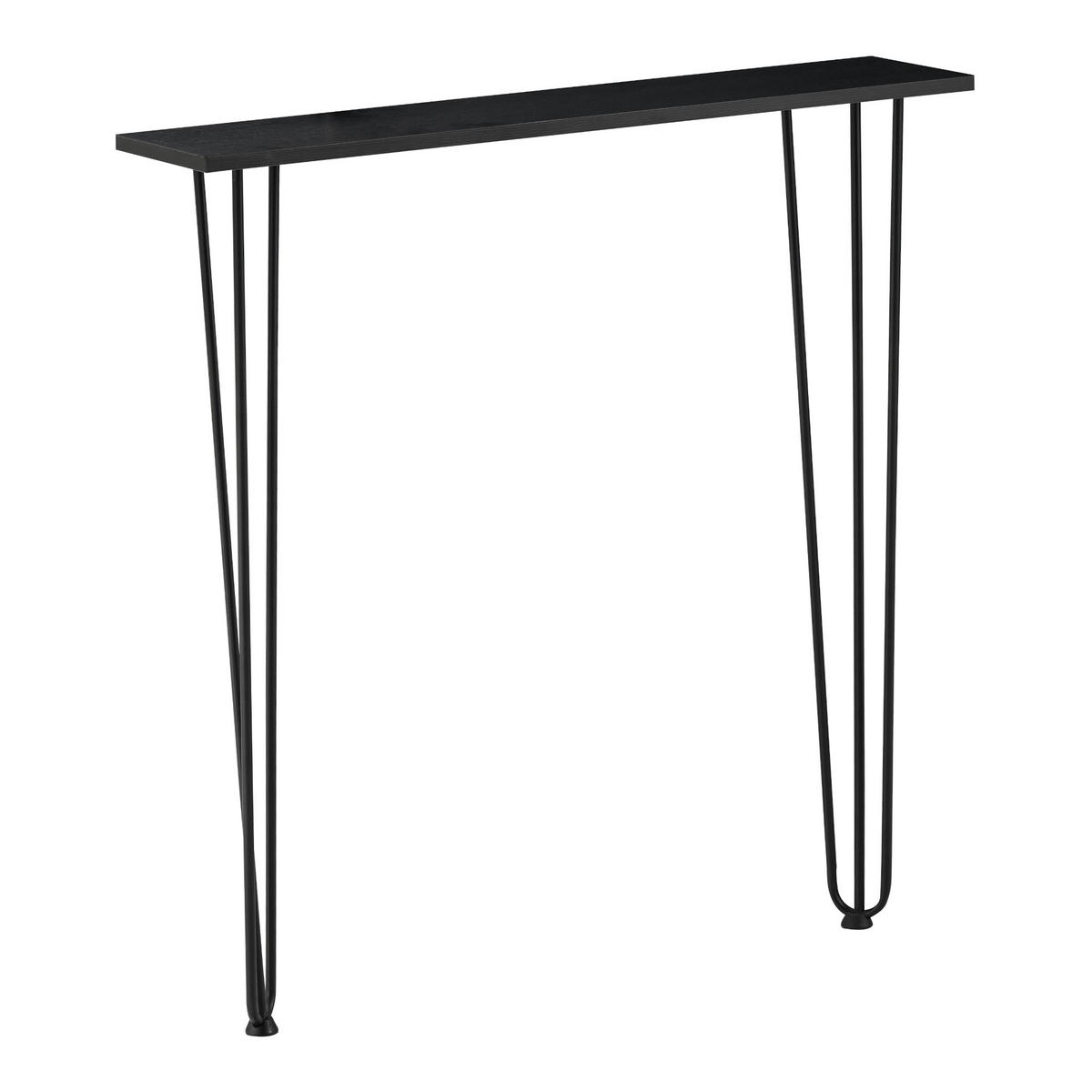 KONSOLENTISCH Kokemäki - Schwarz, Metall (18/80/82cm) - [en.casa]