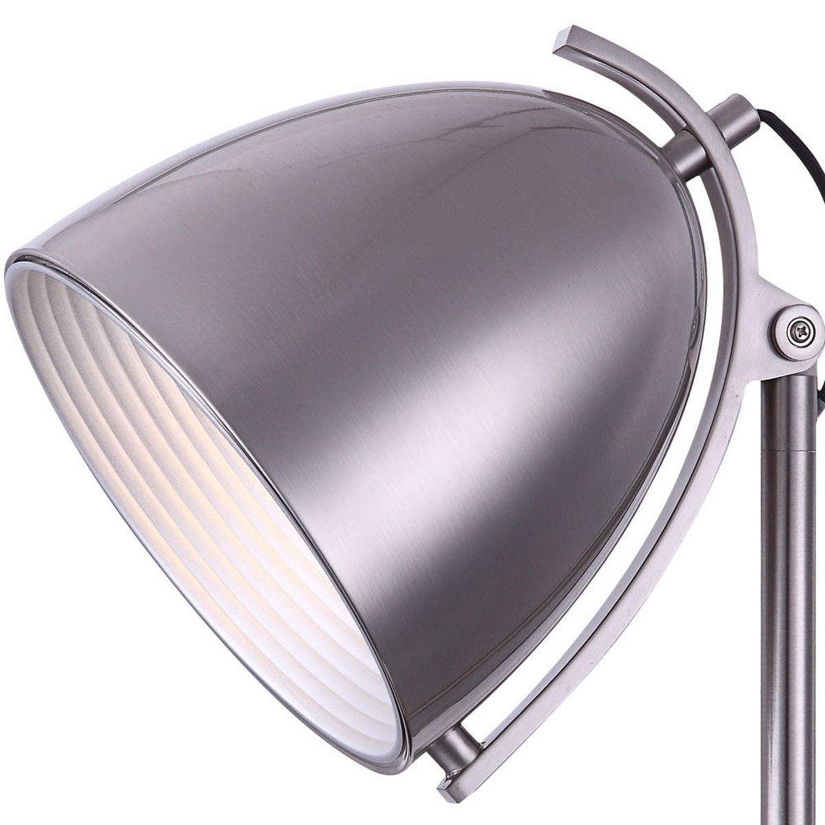 TISCHLEUCHTE JACKSON Silber Nickel matt - Silberfarben, Metall (28/20/70cm) - Globo Lighting