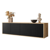 TV-ELEMENT SANAYI Hängend Eiche Artisan/Schwarz - Schwarz, Holzwerkstoff (156/41/38cm) - Lookway