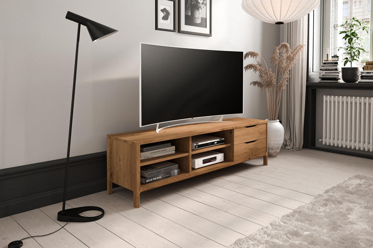 TV-SCHRANK PAUL Wildeiche - Wildeiche, Holz (160/48/50cm) - byoak