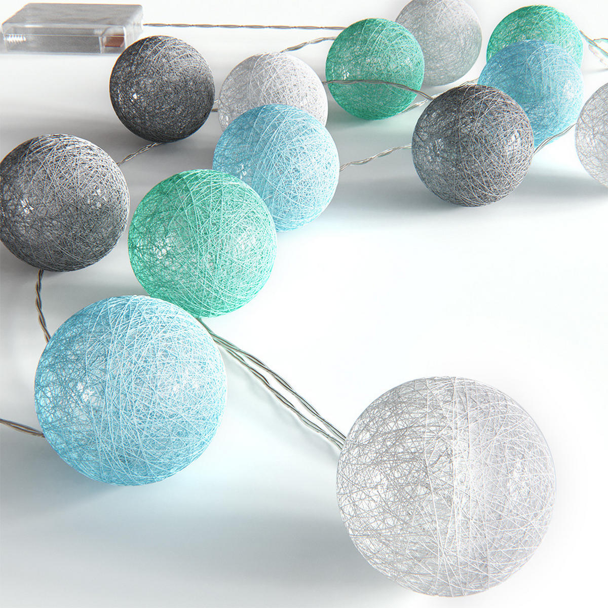 SVĚTÝLKA NA VÁNOČNÍ STROMEČEK Zelená - šedá/zelená barva, plast (310cm) - Vicco