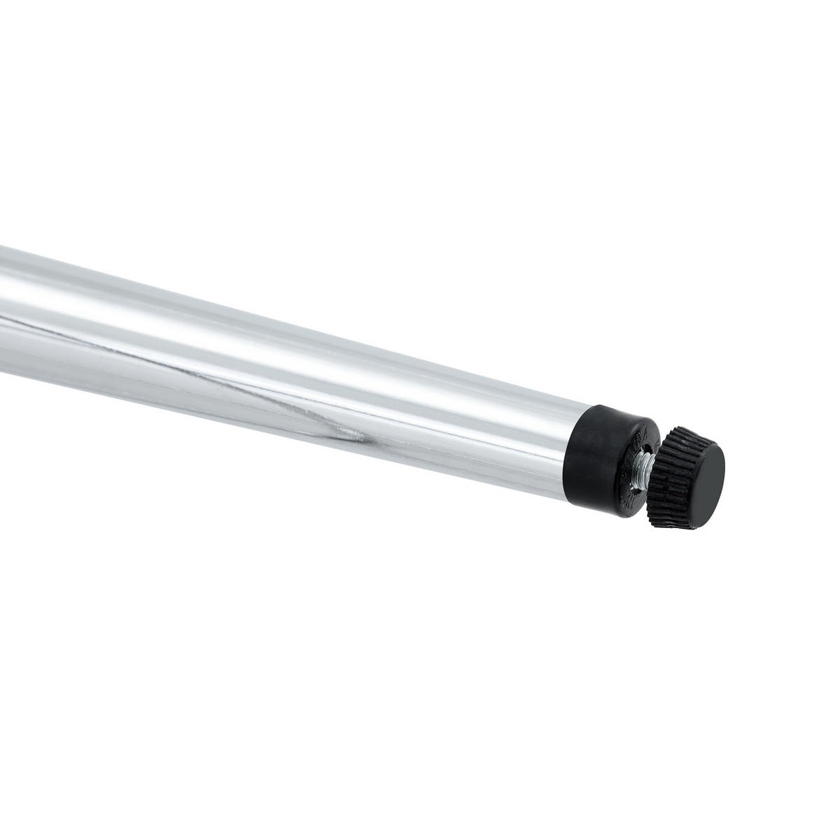 BARHOCKER 2er-Set 66 cm transparent Silber - Silberfarben, Metall (48.5/102/48.5cm) - Meubliv