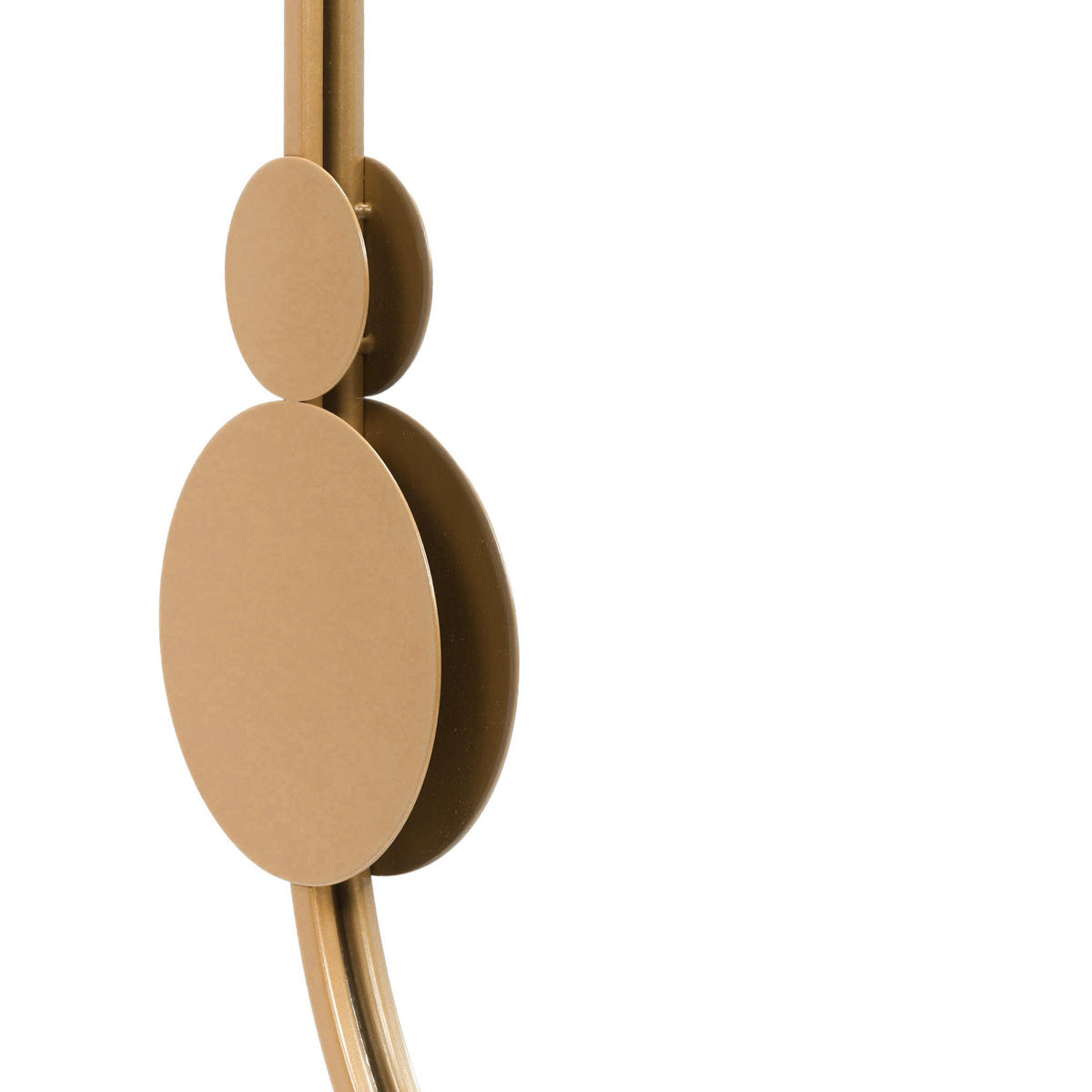 WANDSPIEGEL Saana 46/76 cm - Goldfarben, Metall (50/76/4cm) - STILOVO