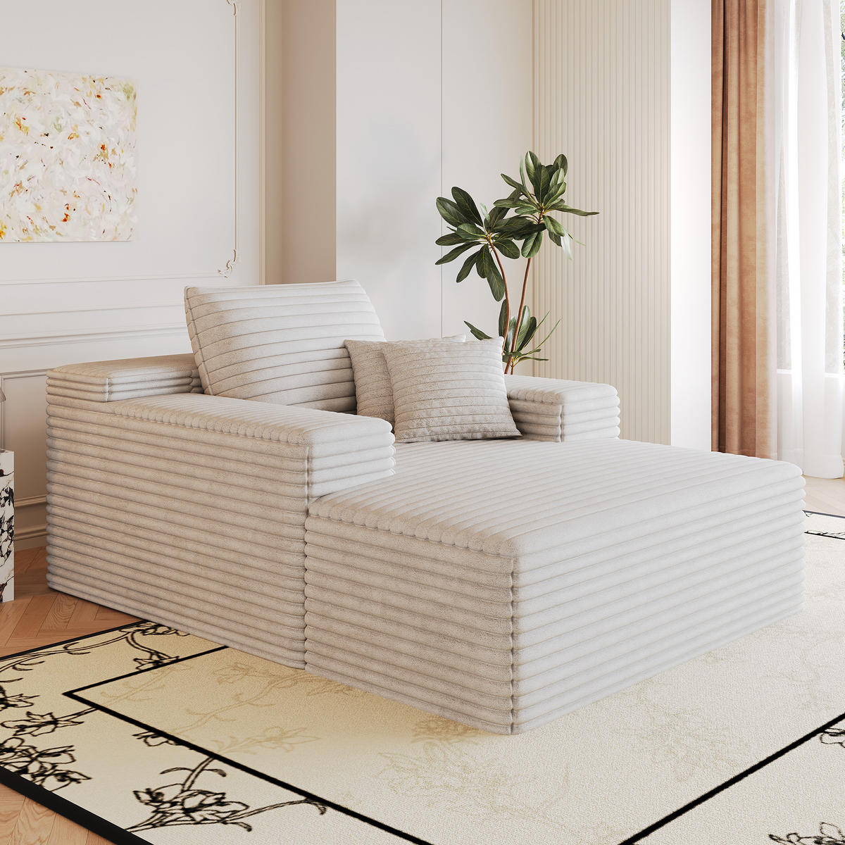 SCHLAFSOFA DE-34763 mit tiefer Sitzfläche Weiß - Weiß, Textil (159/60/115cm) - ComfortXL