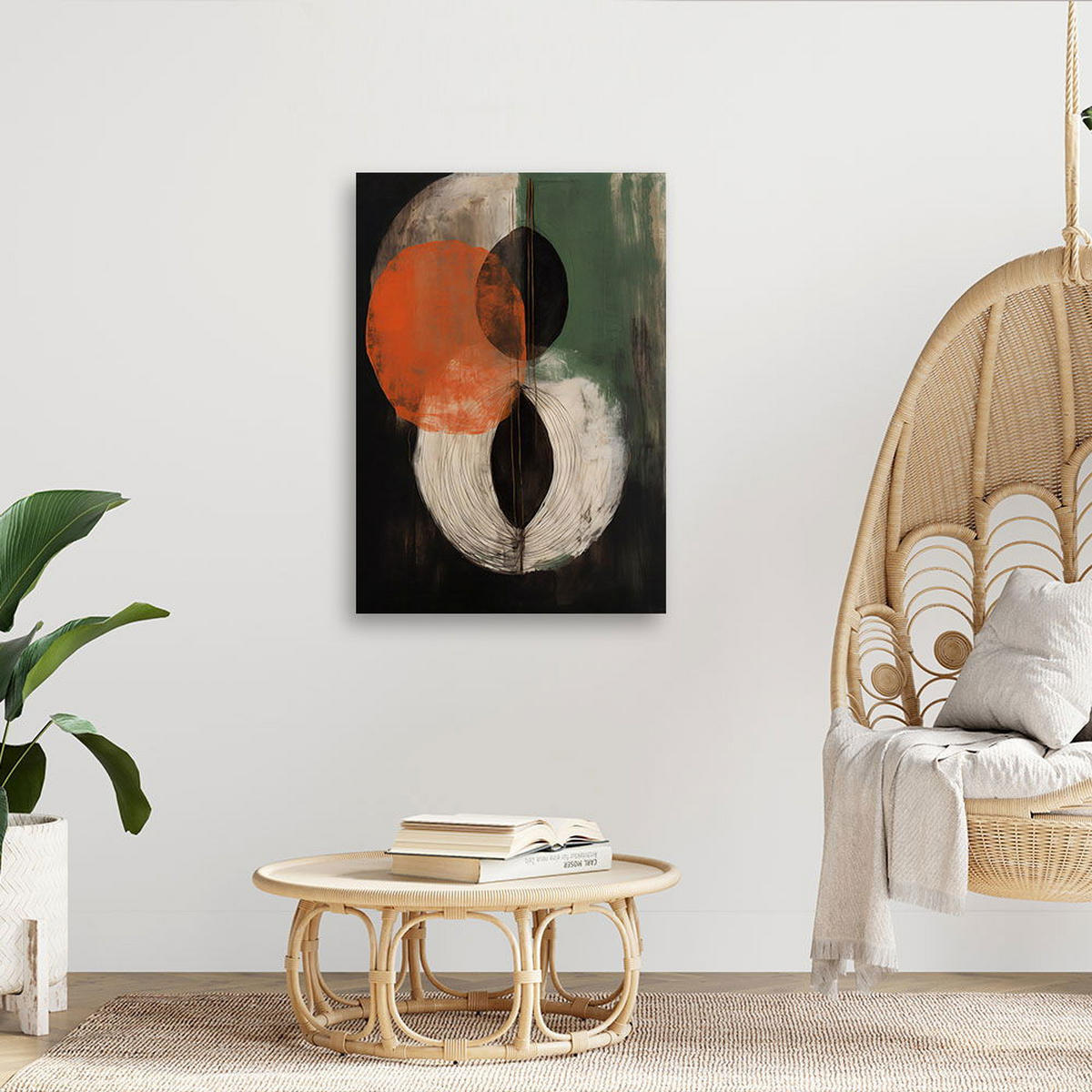 KUNSTDRUCK Grün 70/100 cm - Grün, Textil (70/100cm) - KUNSTLOFT