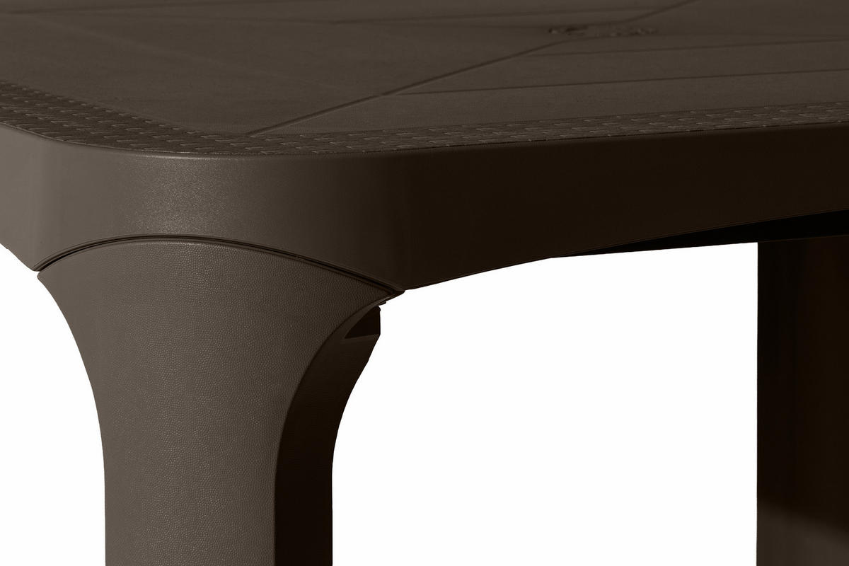 GARTENTISCH LEOPSI, Braun - Braun, Kunststoff (80/80/72cm) - KONSIMO®