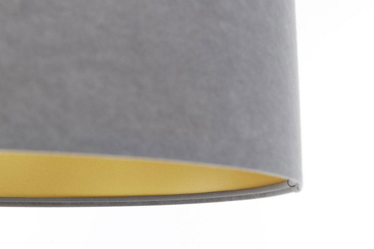 HÄNGELEUCHTE Grau 40/20 cm - Goldfarben/Grau, Kunststoff (40/0.4/20cm) - ONZENO