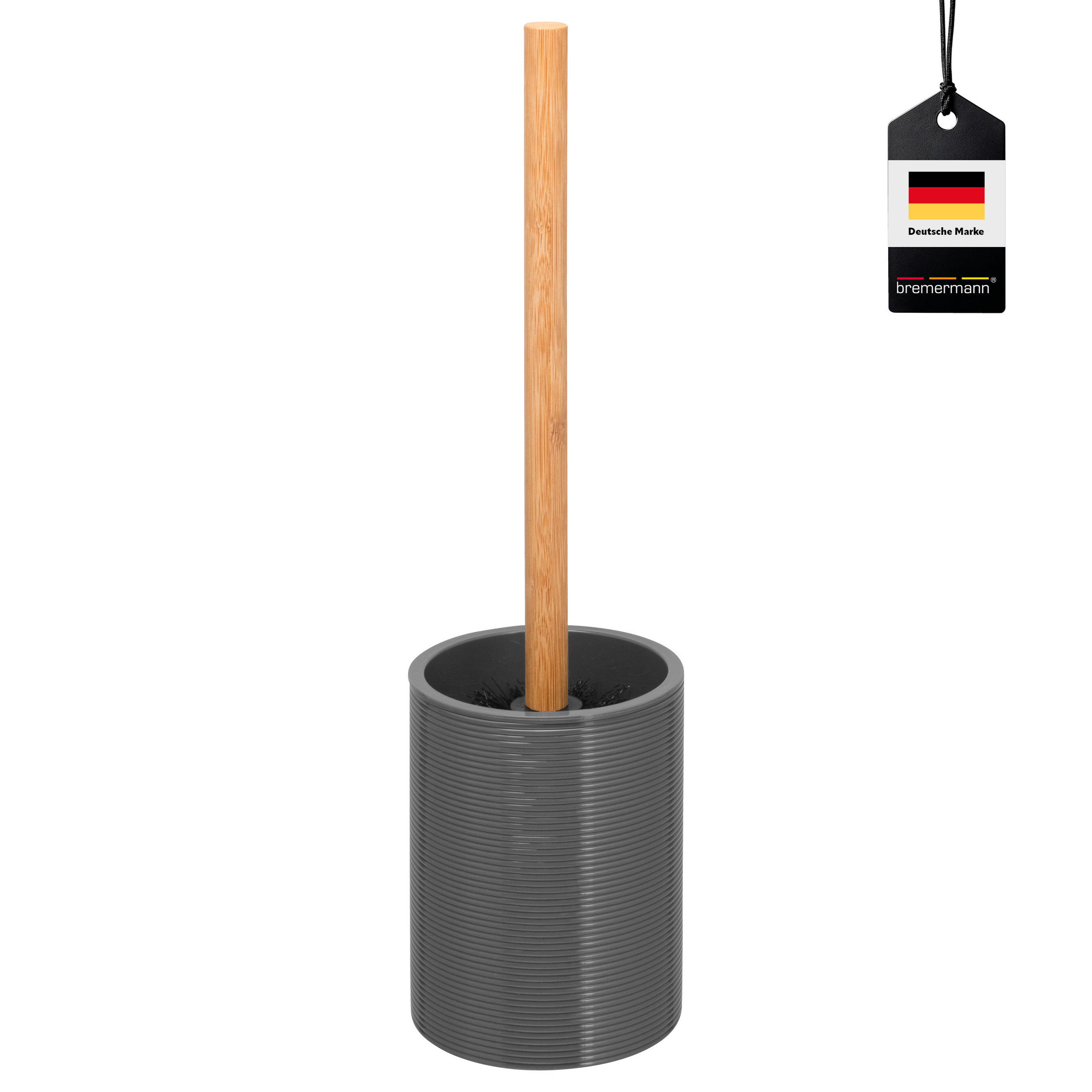 WC-BÜRSTE SEGNO, grau - Grau, Kunststoff (10.4/39/10.4cm) - bremermann
