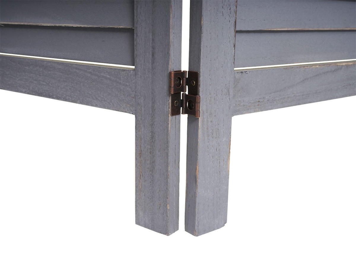 PARAVENT Grau - Grau, Holz (240/170/2cm) - MCW