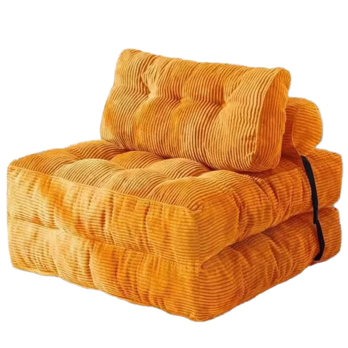 SCHLAFSESSEL Schlafsofa Sofabett Einzelsofa mit Waschbarem Kissen - Orange, Textil (85/40/85cm) - Authentics