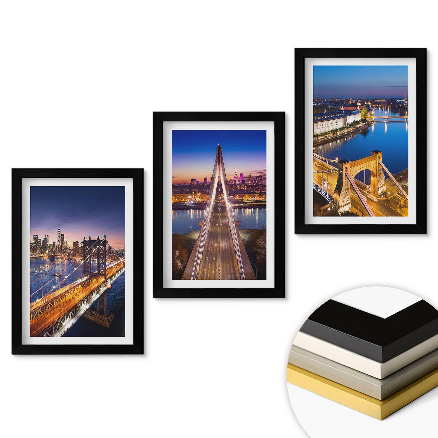 ArtPrintCave Wandbilder Schwarz 20x30 cm