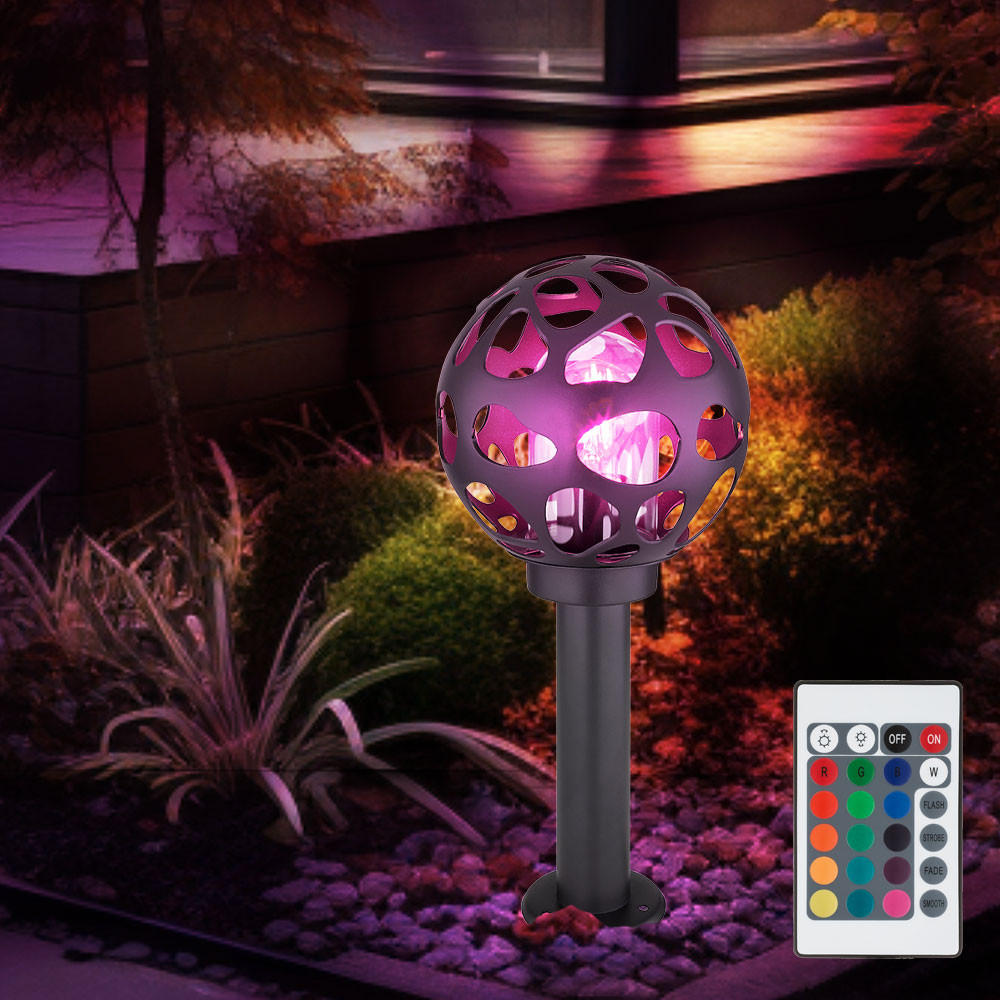 LED WEGELEUCHTE HILARIO Aluminium Anthrazit - Anthrazit, Kunststoff/Metall (20/45/20cm) - Globo Lighting