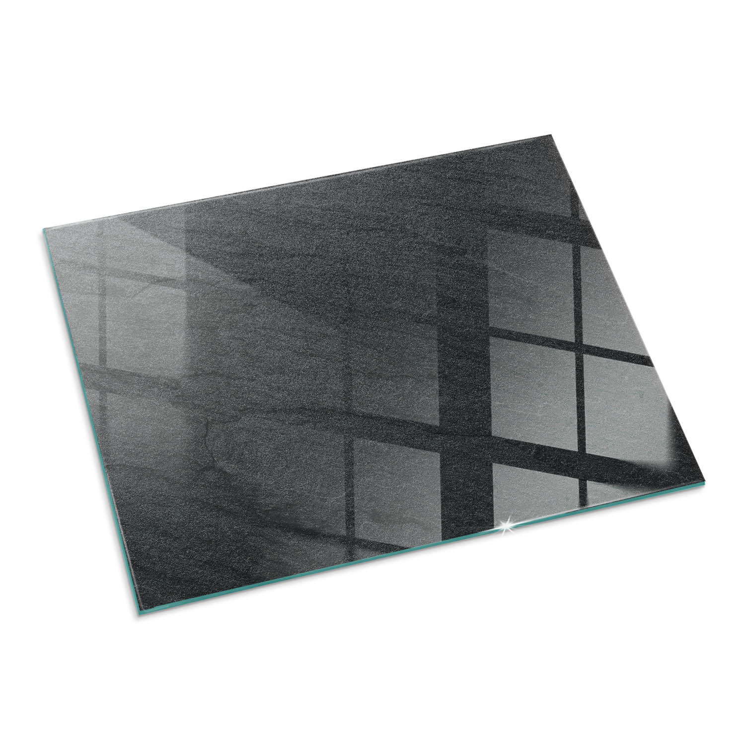 ArtPrintCave Glasplatte Schwarz 80x60x0.4 cm