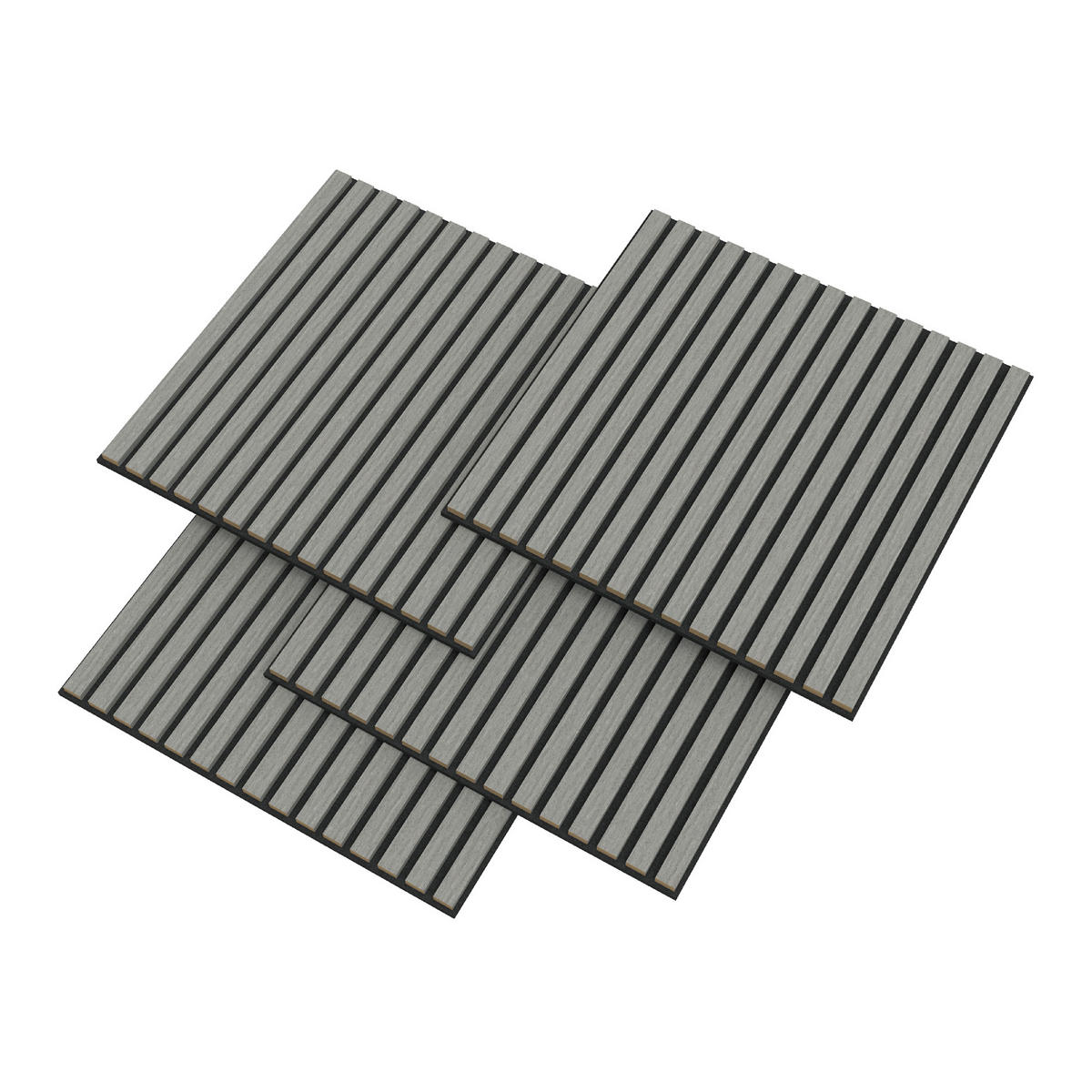 AKUSTICKÝ SET STĚNOVÝCH PANELŮ Vang 16 KS II - dub bianco, kompozitní dřevo/plast (60/60/2.1cm) - NEU.HOLZ