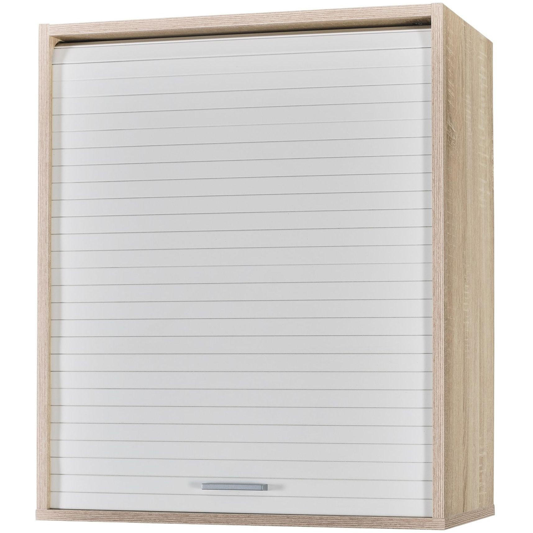 KÜCHENOBERSCHRANK mit Rolladentür 35/60/72cm - Eichefarben, Holzwerkstoff (60/72/35cm) - Simmob