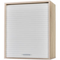 KÜCHENOBERSCHRANK mit Rolladentür 35/60/72cm - Eichefarben, Holzwerkstoff (60/72/35cm) - Simmob