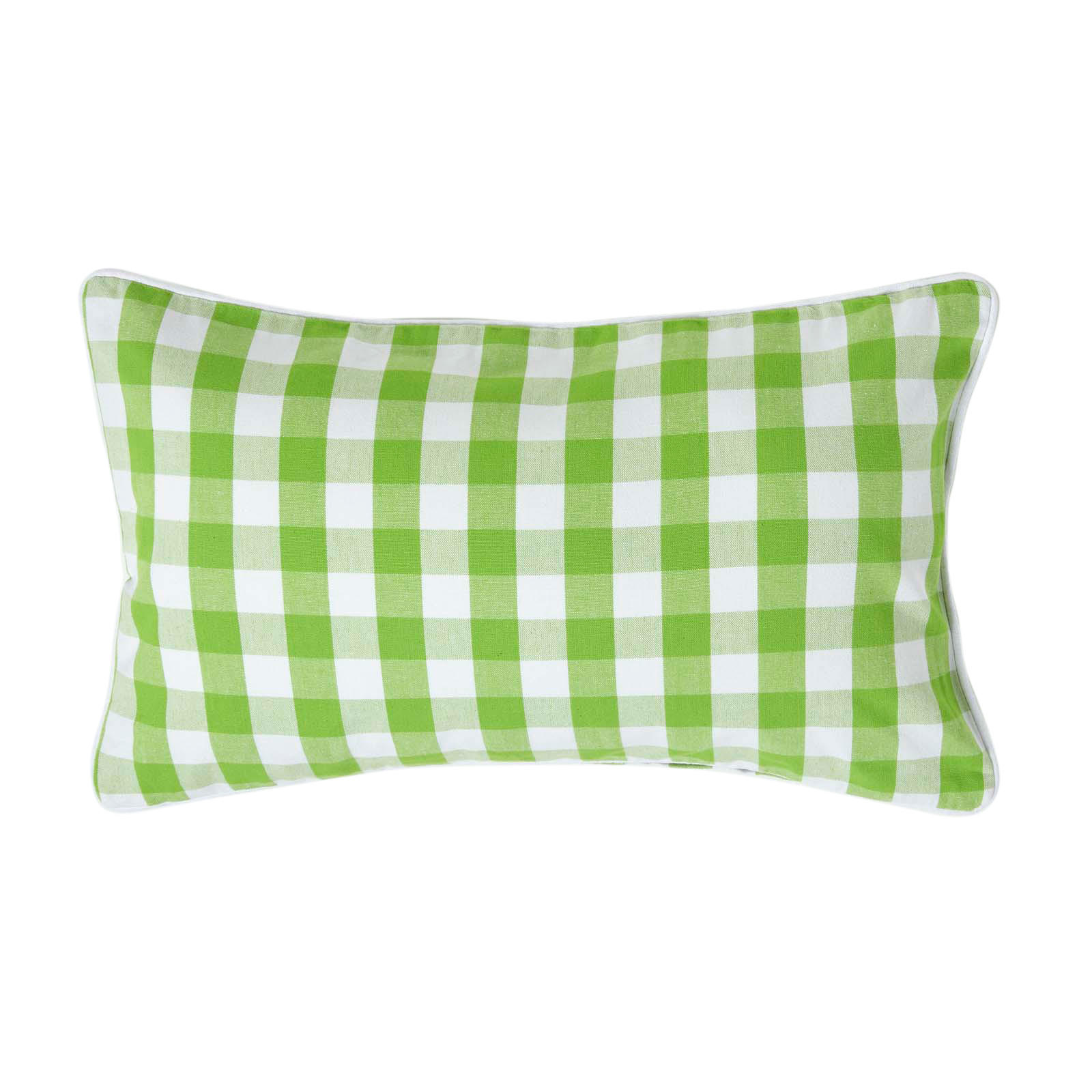 KISSENHÜLLE Karo-Muster 30/50 cm, 100% Baumwolle - Grün, Textil (30/50cm) - Homescapes