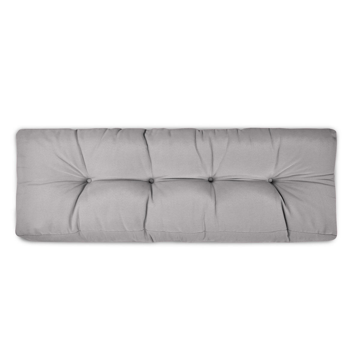 PALETTENKISSEN Eco Style Rücken 120/40/10 cm Hellgrau - Hellgrau, Textil (40/20/120cm) - Beautissu 