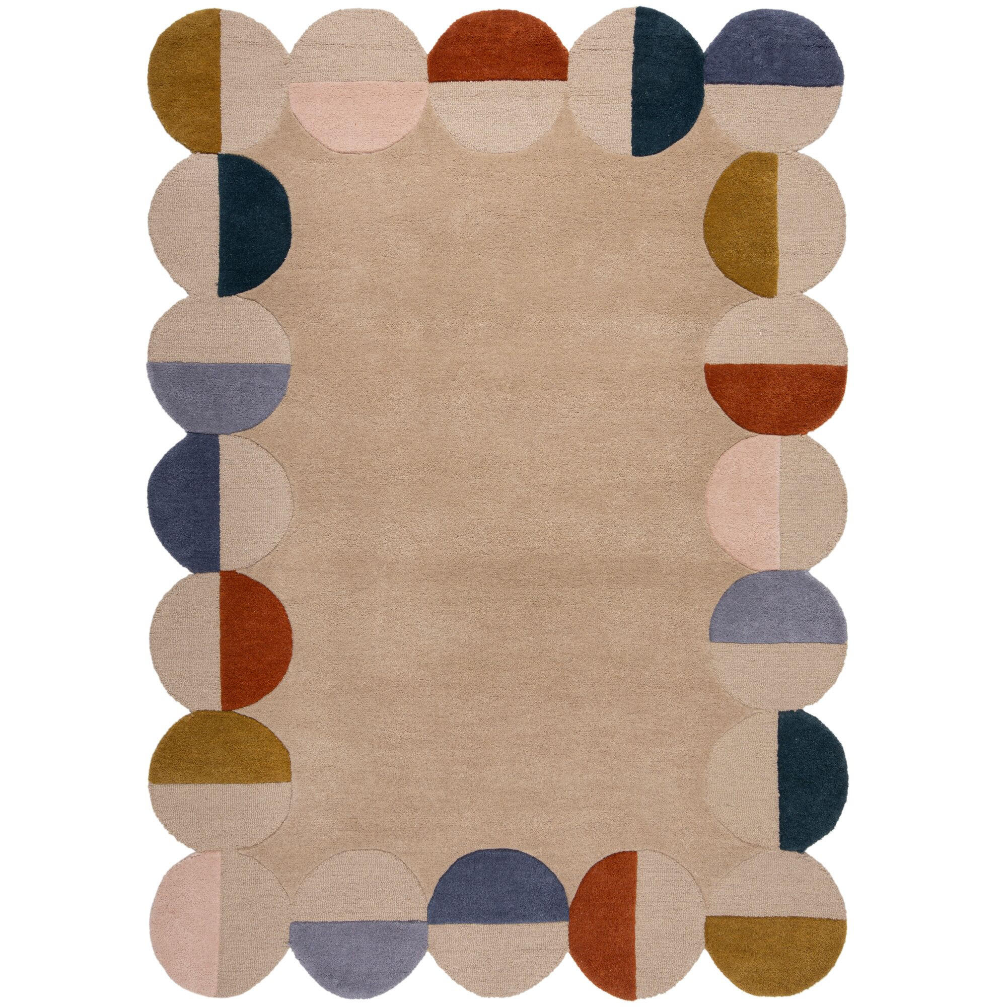TEPPICH aus Wolle HALLEIN in Rost, geometrisch, 200 x 290 cm - Multicolor, Textil (200/290cm) - KADIMA DESIGN
