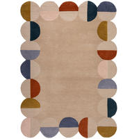 TEPPICH aus Wolle HALLEIN in Rost, geometrisch, 200 x 290 cm - Multicolor, Textil (200/290cm) - KADIMA DESIGN