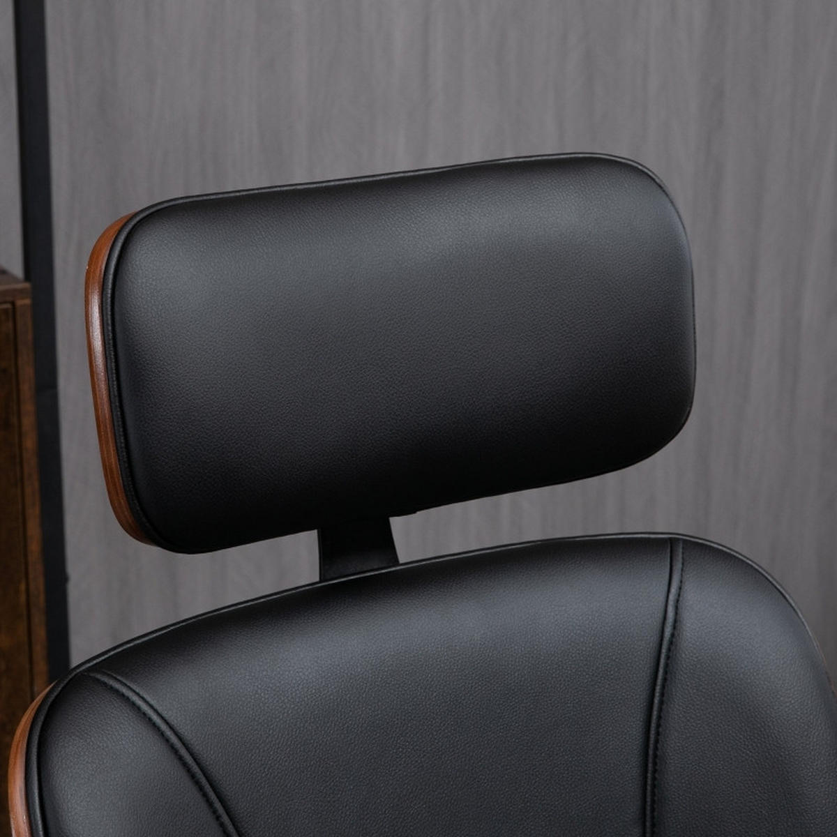 DREHSTÜHLE ergonomisch Hohe Rückenlehne Kopfstütze Schwarz - Schwarz, Metall (65/125/66cm) - SHOPENTRA