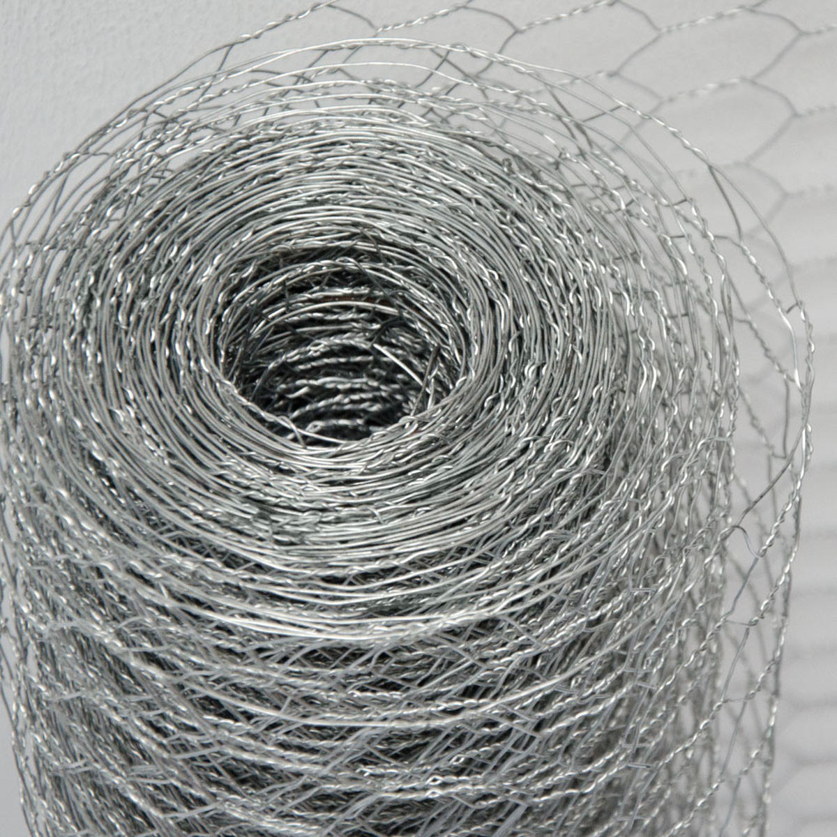 MASCHENDRAHTZAUN Quadratisch, 25 x0,5 m - Silberfarben, Metall (2.5/50cm) - Niederberg Metall