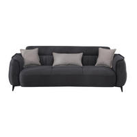 3-SITZER SOFA Cordoba Anthrazit - Anthrazit, Holzwerkstoff/Kunststoff (240/85/100cm)