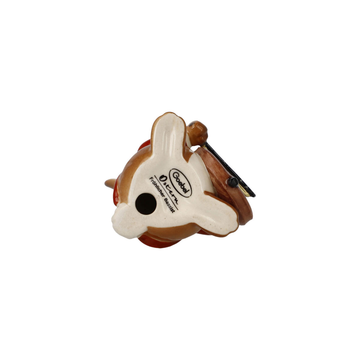 DEKOTIER Hase - Fröhlicher Bassist, Steingut, Bunt, 8 cm - Multicolor, Keramik (4/8/4.5cm) - Goebel