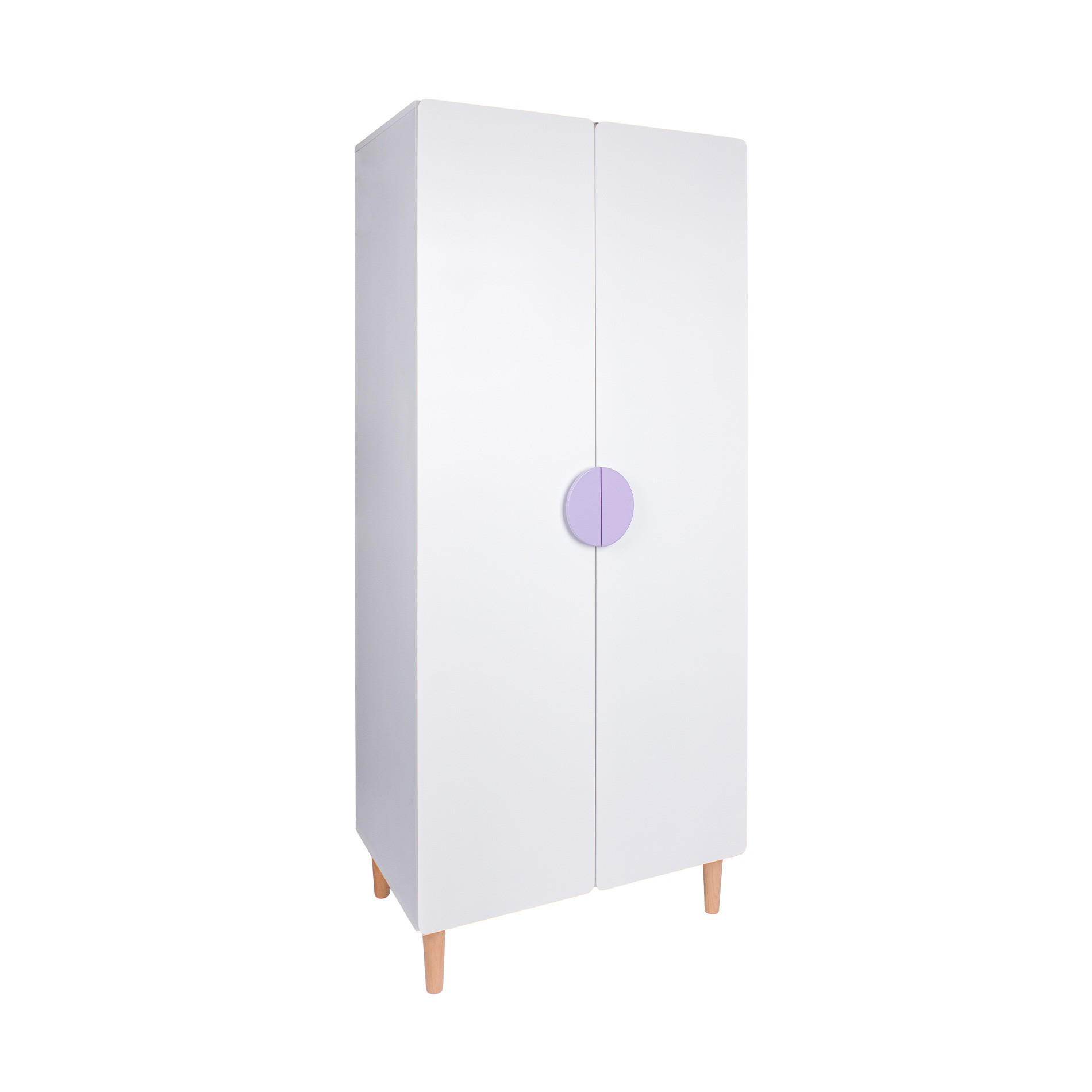 Mobili Rebecca Kinderkleiderschrank Weiß 80x175x50 cm
