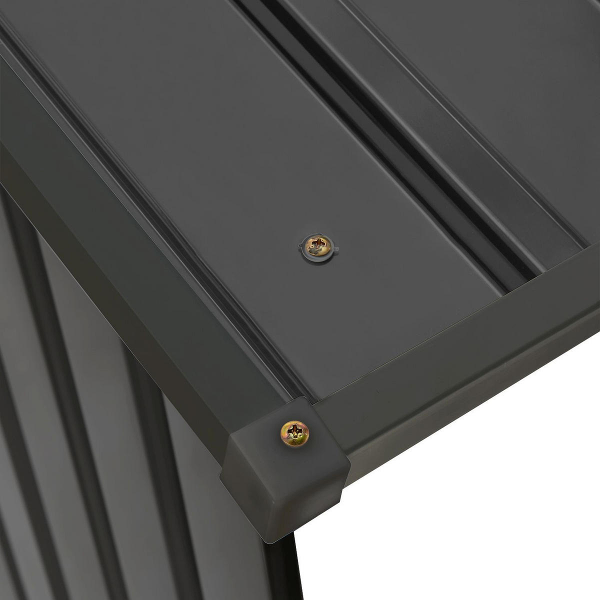 HOLZUNTERSTAND Enno aus Stahl grau - Grau, Metall (83/154/163cm) - Juskys