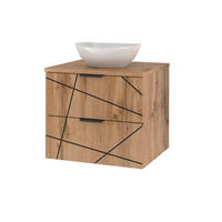 WASCHTISCH 60.6cm Teren Holz - Braun, Holzwerkstoff (60.6/52.2/46.5cm) - Petits-meubles